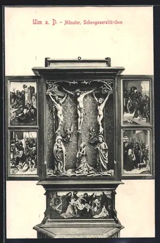 AK Ulm a. D., Münster, Schongaueraltärchen