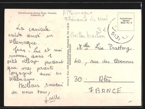 AK Teveren /Geilenkirchen, Ortspartie mit Kirche, Denkmal