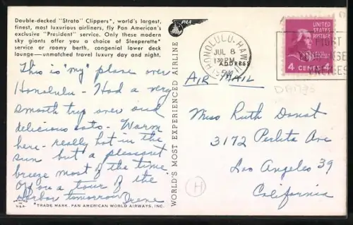 AK Flugzeug: Pan America`s Double-decked Super Strato Clipper