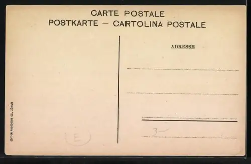 AK Luzern, Verkäufer mit Hundegespann vorm Milchkarren