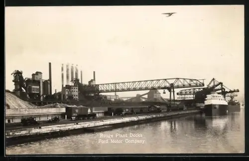AK Dearborn, MI, Rouge Plant Docks Ford Motor Company