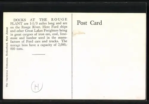 AK Dearborn, MI, Rouge Plant Docks Ford Motor Company