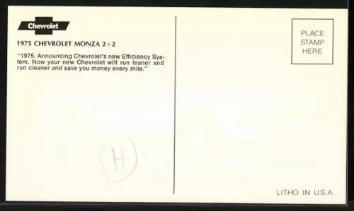 AK Auto Chevrolet 1975 Monza 2+2 in Weiss