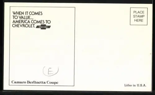 AK Camaro Berlinetta Coupe in blau