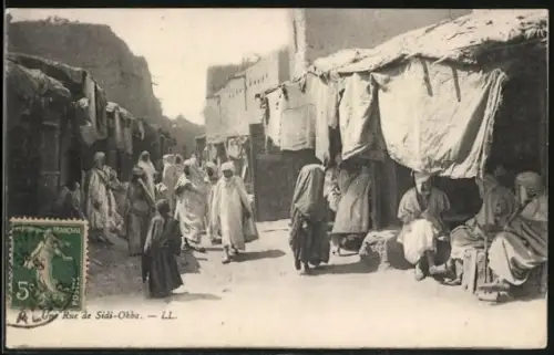 AK Sidi-Okba, une rue, Gassenansicht