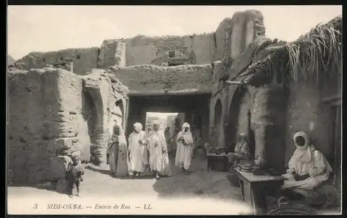 AK Sidi-Okba, Entrée de Rue, Ortspartie
