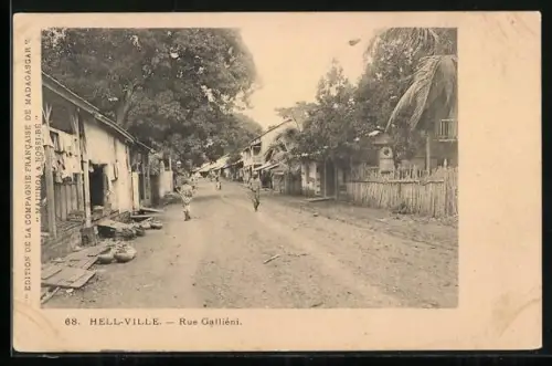 AK Hell-Ville, Rue Galliéni