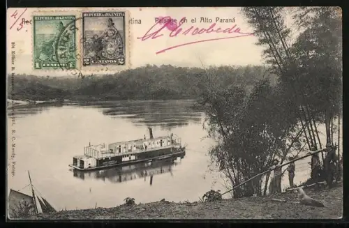 AK Argentinien, Paisage en el Alto Paraná