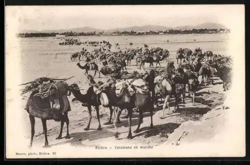 AK Biskra, Caravane en marche