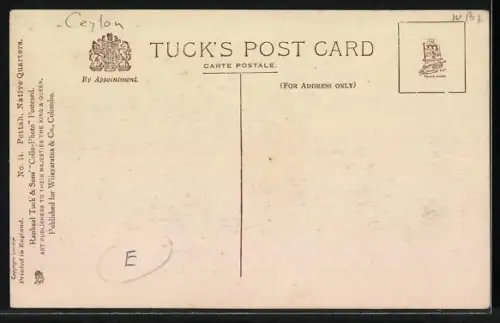 AK Pettah, Native Quarters, Strassenpartie