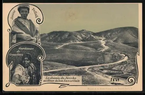 AK Jericho, Le chemin au Khan du bon Samaritain, Gardienne de Grenadiers, Jeune Fellah