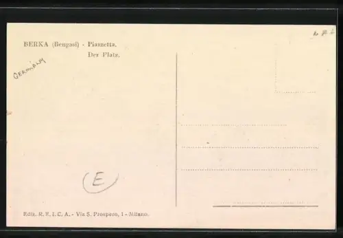AK Berka, Blick auf den Platz