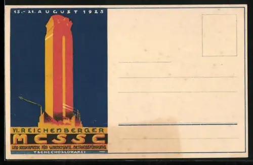 AK Reichenberg, VI. Reichenberger Messe 1925