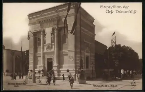 AK Paris, Exposition des Arts décoratifs 1925, Pavillon de L` Italie