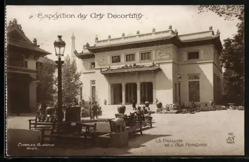 AK Paris, Exposition des Arts décoratifs 1925, le pavillon de l`Asie Francaise