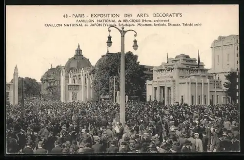 AK Paris, Exposition des Arts Decoratifs 1925, Pavillon National de Belgique