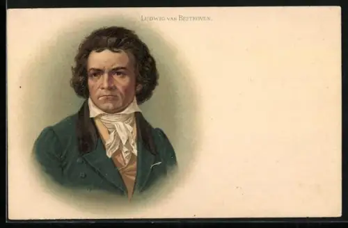 AK Portrait des Musikers Ludwig van Beethoven