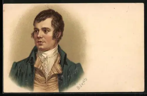 AK Robert Burns im Porträt