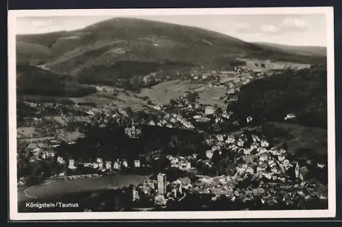 AK Königstein /Taunus, Ortsansicht aus der Vogelschau