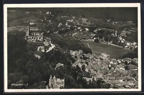AK Königstein im Taunus, Ortsansicht aus der Vogelschau