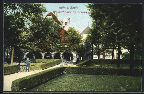 AK Köln-Lindenthal, Waldschenke im Stadtwald