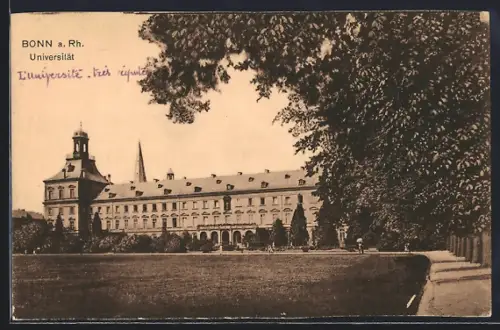 AK Bonn a. Rh., Die Universität mit Anlagen