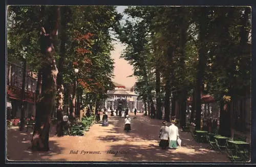 AK Bad Pyrmont, Partie in der Hauptallee