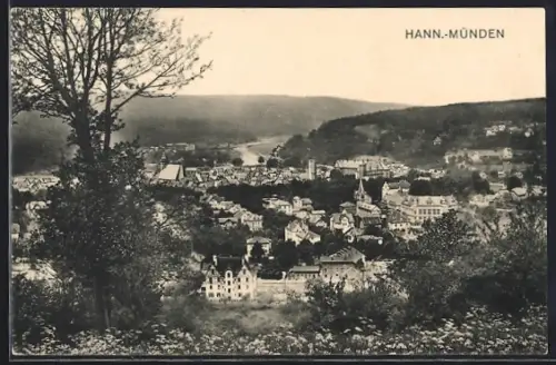 AK Hann Münden, Gesamtansicht mit Fuldatal