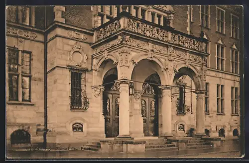 AK Oldenburg / O., Portal der Post