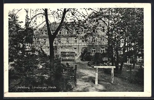AK Jesteburg /Lüneburger Heide, Sanatorium Heidehaus