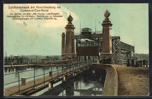 AK Henrichenburg, Schiffshebewerk am Dortmund-Ems-kanal