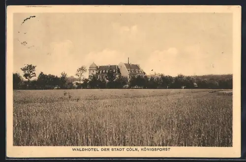 AK Köln-Heumar, Hotel und Waldpension Königsforst der Stadt Cöln, Inh. Louis Haas