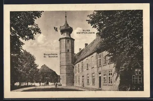 AK Wilhelmshaven, Burg Knyphausen & Burgschenke G. Bundkiel