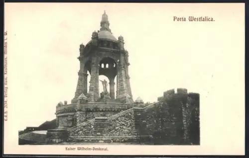 AK Porta Westfalica, Kaiser Wilhelm-Denkmal