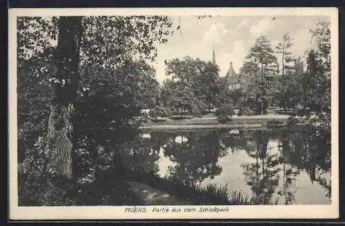 AK Moers, Partie aus dem Schlosspark