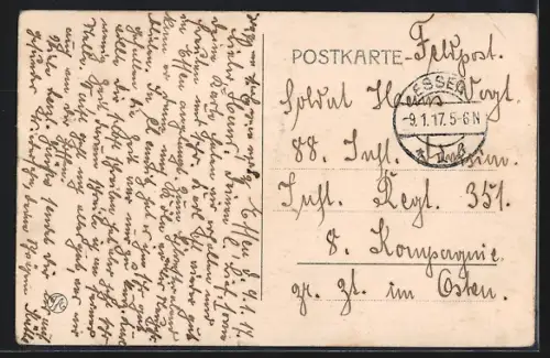 AK Essen, Partie im Stadtgarten