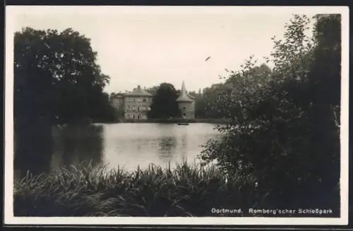 AK Dortmund, Rombergscher Schlosspark mit Schloss