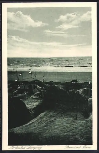 AK Langeoog, Strand mit Düne