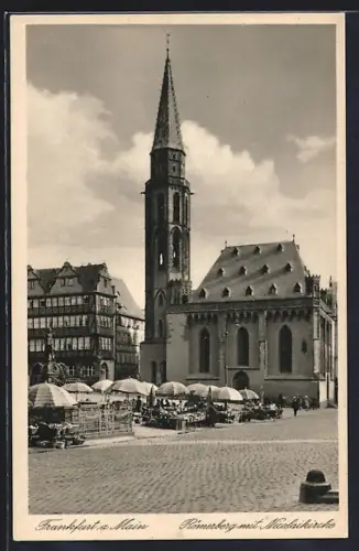 AK Alt-Frankfurt, Römerberg mit Nicolaikirche