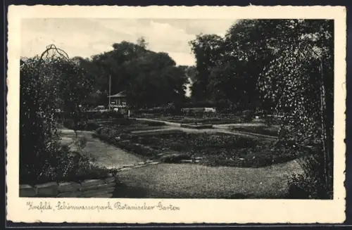 AK Krefeld, Botanischer Garten im Schönwasserpark
