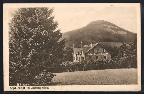 AK Königswinter, Hotel-Pension Sophienhof, Bes. Geschw. Lange