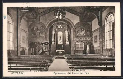 AK Gütersloh, Gymnasium, Aula, Innenansicht