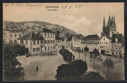 AK Gelnhausen, Blick über den Obermarkt
