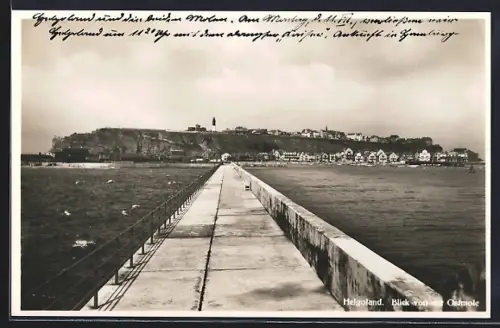AK Helgoland, Blick von der Ostmole