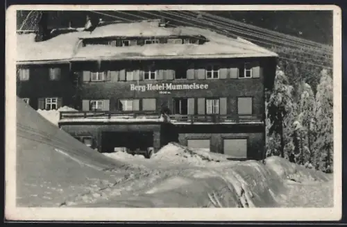 AK Mummelsee /Hochschwarzwald, Berg-Hotel, Inh. Karl Bürk
