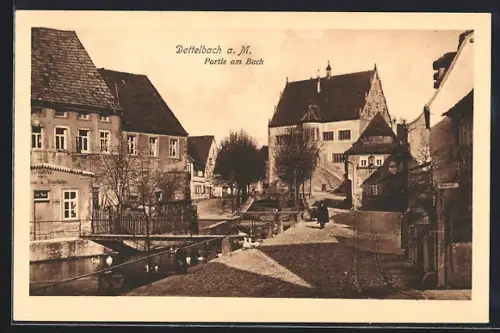 AK Dettelbach a. M., Partie am Bach