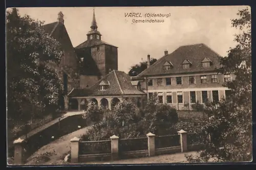 AK Varel /Oldenburg, Blick auf das Gemeindehaus