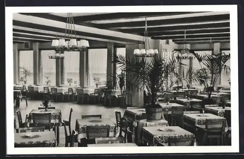 AK Bad Helmstedt, Innenansicht vom Café Quellenhof