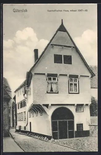 AK Gütersloh, Veerhoff`sches Haus, erbaut 1647-49