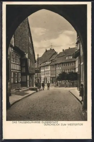 AK Duderstadt, Durchblick zum Westertor